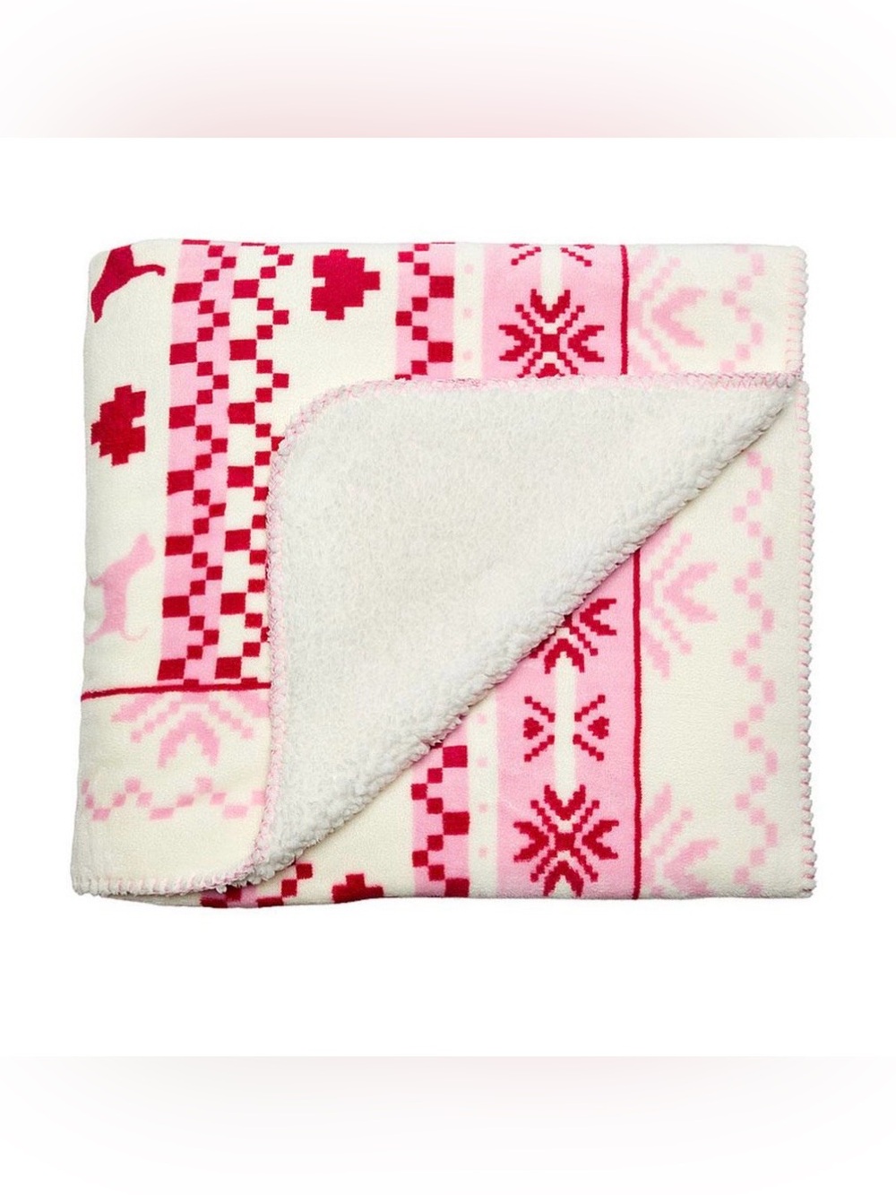 NWT Victoria’s Secret fleece/sherpa blanket